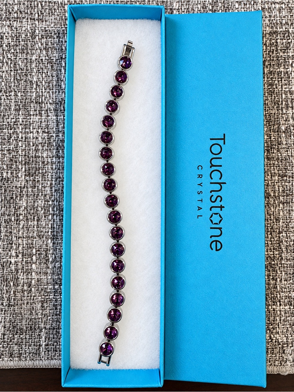 Touchstone Crystal Swarovski Amethyst Ice Bracelet